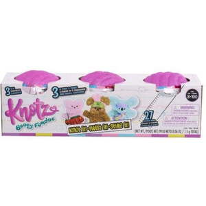 lot 4374 image: Knotz Beary Fundae Mystery 3-Pack 3 RANDOM Soft Pal Figures - Retail $26