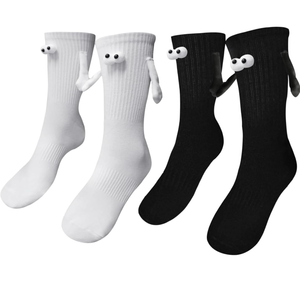 lot 4382 image: Magnetic Hand Holding Socks - Funny & Crazy Silly Socks for Kids & Adults - White Elephant Novelty Gifts - Retail $0