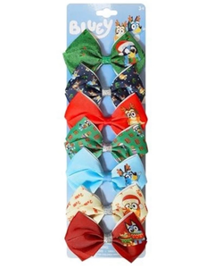 lot 4389 image: Licensed Bluey Girls Hair Bows for Girls - Hair Accessories Gift Set - 7 Pcs  - Retail $0
