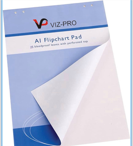 lot 4429 image: VIZ-PRO Standard Easel Pads, A1 Flipchart Paper Pad, 23 x 32 Inches, 25-SheetsPad - Retail $0