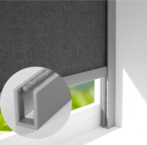 lot 4434 image: Lot of 10 ZSTARR U Channel Aluminium Alloy Light Blocking Strips for Roller Blinds Light Gap Blockers Window Shades Side Rail Tracks Bedroom Sleep Nursery (Grey,58,2Pcs) - Retail $0