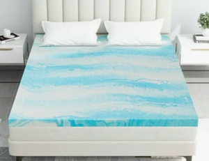 lot 4447 image: 3 inch memory foam topper full  - Retail $0