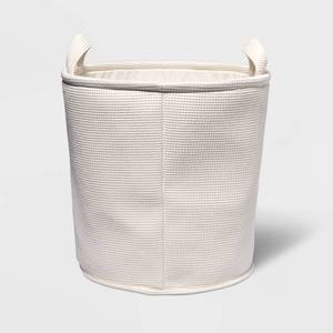 lot 4456 image: Pack of 2 Extra Large Waffle Kids Storage Basket Cream - Pillowfort - Retail $35