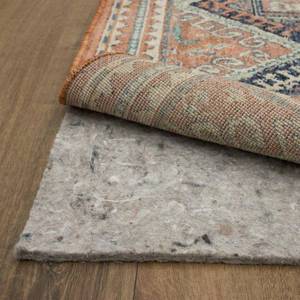 lot 4470 image: Mohawk Home Comfort Cushion 14 Inch Rug Pad Grey 8  x 10  Rug Pad - Retail $143