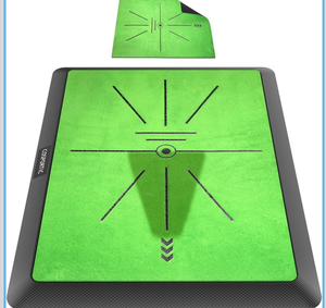 lot 4497 image: Golf Hitting Mat, Golf Training Mat for Swing Path Feedback Detection Batting,Extra Replaceable Golf Practice Mat, Golf Gifts for Men Women for Home Indoor Outdoor - Retail $0