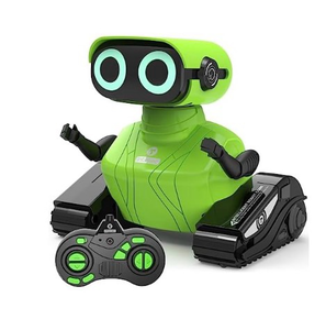 lot 4521 image: GILOBABY Remote Control Robot Toy for Kids 3-5 Years, Flashing LED Eyes, Dancing and Flexible Moves, Auto Demo Mode, Gift for Boys (Green) - Retail $0