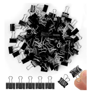lot 4548 image: Mini Binder Clips, 120 Pcs Small Binder Clips 15mm, - Retail $0