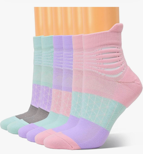 lot 4552 image: IRAMY Compression Ankle Support Socks Women Wicking Cushioned Athletic Plantar Fasciitis Relief 346 Pairs - Retail $0