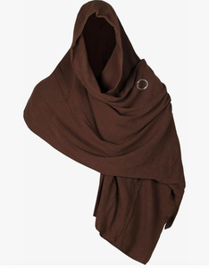 lot 4557 image: Medieval Shawl Pirate Scarf with Pin, Post Apocalyptic Shaman Cowl Hood Retro Viking Bandana, Renaissance Costume - Retail $0