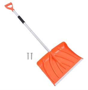 lot 4564 image: Gavigain High-Performance Snow Shovel, Snow Shovel for Driveway,Snow Clearing Kit for Cars, Truck Camping and Outdoor Activities, Large Capacity, D Shaped, Assemblable Shovelling Tool - Retail $0