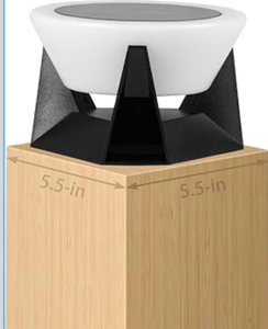 lot 4580 image: MVBT Solar Post Cap Lights, 4.7 Outdoor Solar Lamp 1 Pack, Fence Column Light Waterproof for Outside 5x5 6x6 Vinyl Wood Posts, Deck Garden Patio Yard Table Lantern 3000K Pillar Landscape Lighting - Retail $0