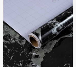 lot 4651 image: Anmon Black Marble Peel and Stick Wallpaper 15.7in236in,Black Marble Contact Paper Self Adhesive,DIY Waterproof Granite Vinyl Film for Kitchen Bathroom Countertops Cabinet Furniture Refurbishment - Retail $0