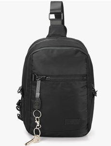 lot 4659 image: Anti theft Crossbody Bag, Best Travel for Men, Slash Resistant Nylon Fabric, RFID Shielding, Water Resistant, 8l Capacity Safeguard Your Belongings against Thieves. - Retail $0