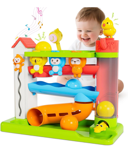 lot 4692 image: Musical Toy for 1-2 Year Old Boys,Educational Baby Toys 12-18 Months,Ball Drop Toy with English & Spanish,Fine Motor Toys for Toddlers 1-3,Birthday Gift for 1 Year Old Boy (Green) - Retail $0