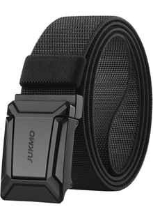 lot 4698 image: Stretch Tactical Belt for Men, Military Work Rigger Hiking 1.5 Elastic Nylon Web Ratchet Quick Release Belt - Retail $0