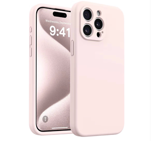 lot 4701 image: AOTESIER Magnetic for iPhone 15 Pro Max Case, Silicone  Full Camera Protection  MagSafe Compatible  Anti-Scratch Microfiber Lining Phone Case for iPhone 15 Pro Max, Chalk Pink - Retail $0
