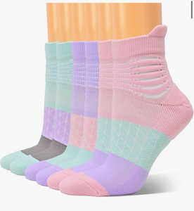 lot 4737 image: IRAMY Compression Ankle Support Socks Women Wicking Cushioned Athletic Plantar Fasciitis Relief 346 Pairs - Retail $0
