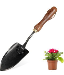 lot 4755 image: ROYTOA Garden Hand Trowel, Heavy Duty Stainless Steel Garden Shovel with Walnut Handle, Small Gardening Tools for Planting, Digging and Wedding - Retail $0