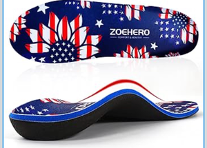 lot 4766 image: Arch Support Inserts for Men & Women - Plantar Fasciitis Relief Orthotic Insoles for Flat Feet  Unisex Fit for Work Boots, Running, All-Day Comfort  10 Sizes (Great Gift Idea) - Retail $0