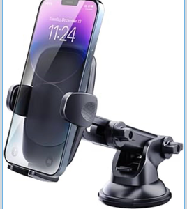 lot 4770 image: Car Phone Holder, Upgraded Stronger Suction Phone Mount for Car Dashboard & Windshield, Universal Cellphone Holder Fit for iPhone 17 Pro Max 16 15 14 13 12 11 - Retail $0