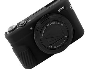 lot 4773 image: Easy Hood G7 X Mark II Case, Protective Case for Canon Powershot G7X Mark II Digital Camera, Removable Lens Cover Key Marking Silicone Gel Soft Camera Case, Rubber Protective Body Skin Black - Retail $0