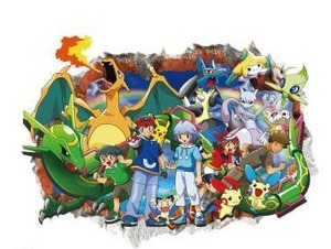 lot 13173 image: Pokemon Window Cling, 2 Pack