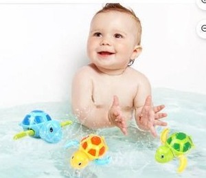 lot 13192 image: Baby Bath Toys, 3 Pack, Turtle
