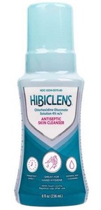 lot 13194 image: Hibiclens Antimicrobial and Antiseptic Soap and Skin Cleanser, 8 oz with Foaming Pump, 3 Pack