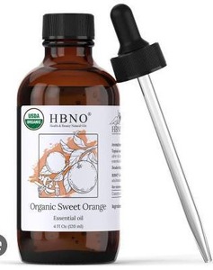 lot 13197 image: Hbno Organic Sweet Orange Essential Oil,  2 Pack