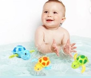 lot 13214 image: Baby Bath Toys, 3 Pack, Turtle