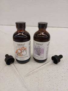lot 13216 image: HBNO Essential Oil, 2 Pack, Lavender Dutch Amd Organic Sweet Orange