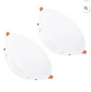 lot 13247 image: LED Panel Light, Rimless Backlit, 8.5 Inch, 2 Pack