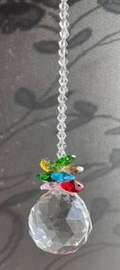 lot 13255 image: Crystal Ball Suncatcher