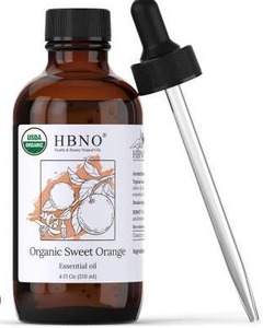 lot 13262 image: Hbno Organic Sweet Orange Essential Oil,  2 Pack