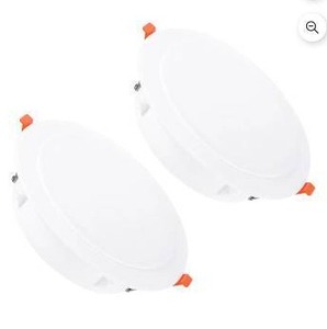 lot 13266 image: LED Panel Light, Rimless Backlit, 8.5 Inch, 2 Pack