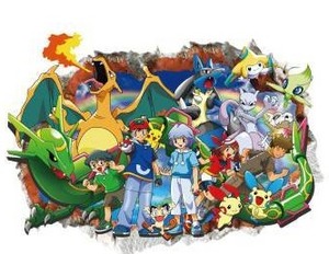 lot 13276 image: Pokemon Window Cling, 2 Pack