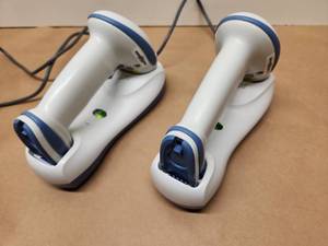 lot 32 image: Symbol Barcode Scanner Set with Charging Cradles