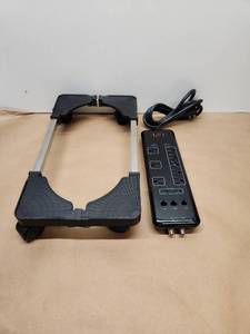 lot 38 image: Computer Tower Stand with Power Strip and Surge Protection