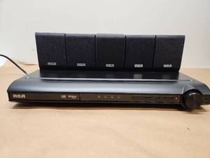 lot 49 image: RCA DVD Home Theater System with 5.1 Surround Sound Speakers