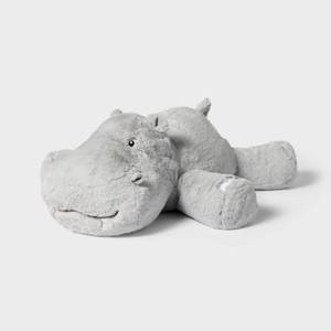 lot 1438 image: 23in Jumbo Hippo Stuffed Animal - Gigglescape - Retail $20