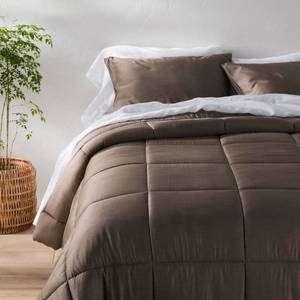 lot 1495 image: NO PILLOWCASES FullQueen Rayon from Bamboo Comforter Set Fig - Casaluna