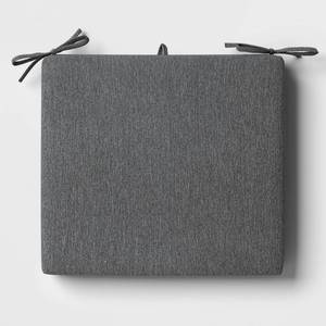 lot 1522 image: 18x20 Solid Woven Outdoor Chair Seat Cushion Charcoal - Threshold - Retail $20