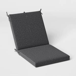 lot 1532 image: 43x21 Solid Woven Outdoor Chair Cushion Charcoal - Threshold - Retail $40