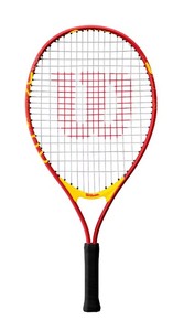 lot 1453 image: Wilson USO Jr 23 Racquets - Red Aluminum Alloy, Medium Flex, Traditional Frame - Retail $24.50