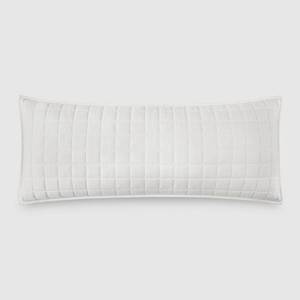 lot 1700 image: Jeremiah Brent Home 36x14 Box Rice Stitch Gauze Oversized Oblong Accent Pillow Cream - Retail $35