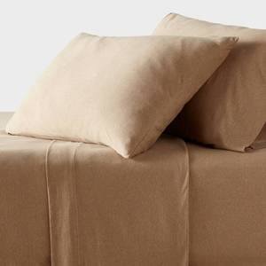 lot 1712 image: King Cotton Jersey Sheet Set White Heather - Threshold Knitted, OEKO-TEX Certified, Includes 4pc - Retail $60