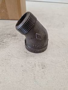 lot 13316 image: 45 Degree Steel Elbow, 10 Pack