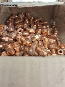 lot 13351 image: Copper Male Adapter Fitting