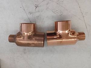 lot 13363 image: Copper Reducing Tee Fitting, 2 Pcs