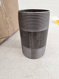 lot 13390 image: 3 x 5 12 Inch Pipe Nipple, Black, 12 Pack